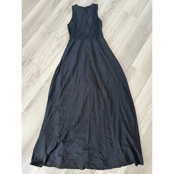 Halara Breezeful Zipper Sleeveless Pocket Contrast Quick Dry Jumpsuit Black M - Picture 3 of 8